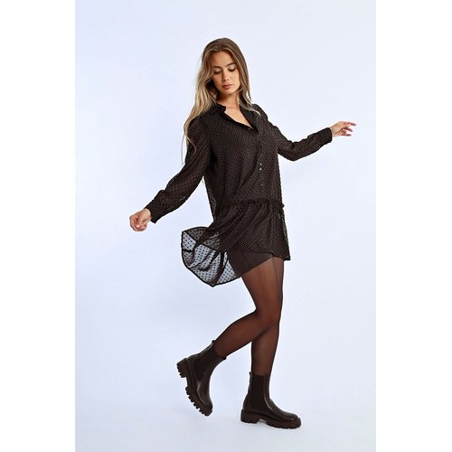 Chemise plumetis noir clearance