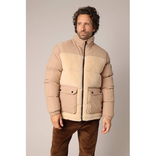 Doudoune matelassée sans manches - beige - - 20.00