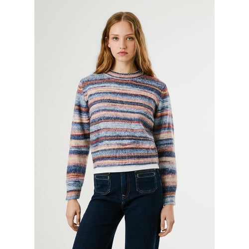 Pull à rayures celeste Pepe Jeans rayé multicolore | La Redoute