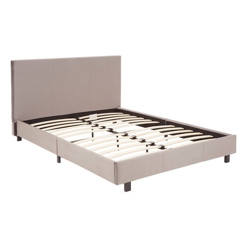 Compact velvet bed in a box steel So home La Redoute