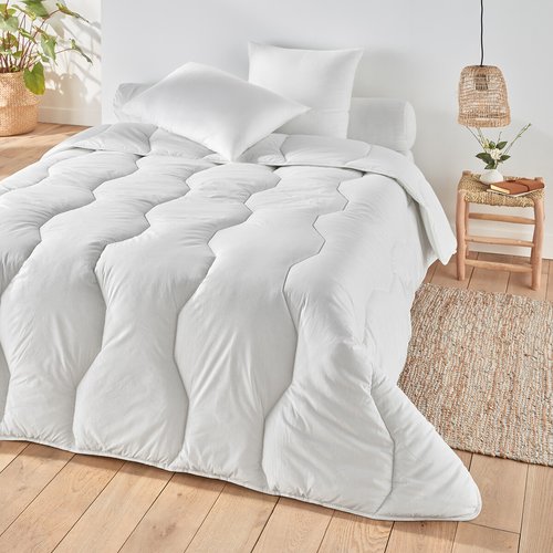 Edredon especial inverno sintetico capa em algodao bio branco La Redoute Interieurs La Redoute