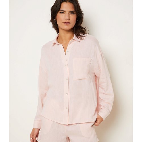 Haut de pyjama chemise justine Etam rose La Redoute