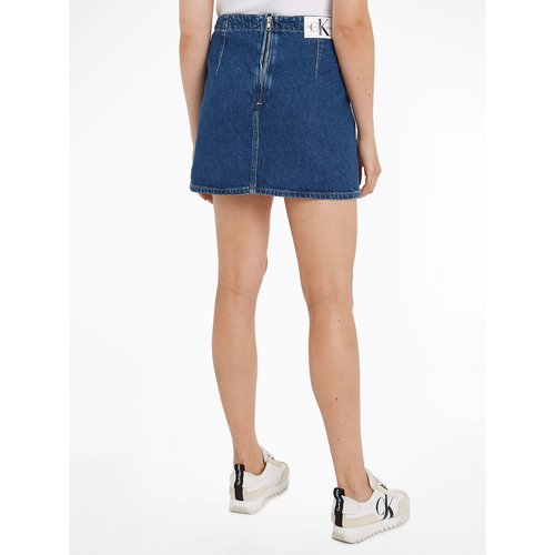 Jupe courte zippee en denim Calvin Klein Jeans denim La Redoute