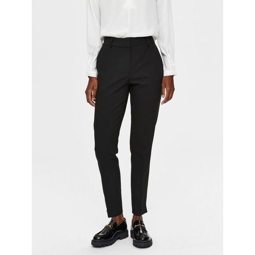 Pantalon tapered noir black Selected Femme La Redoute