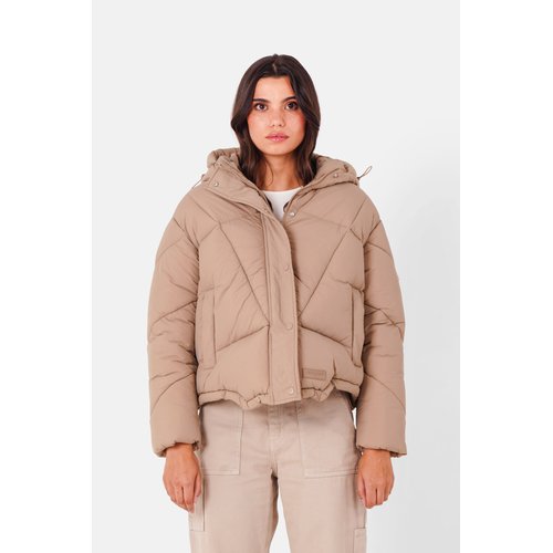 Doudoune montagne matelassee beige Sixth June La Redoute