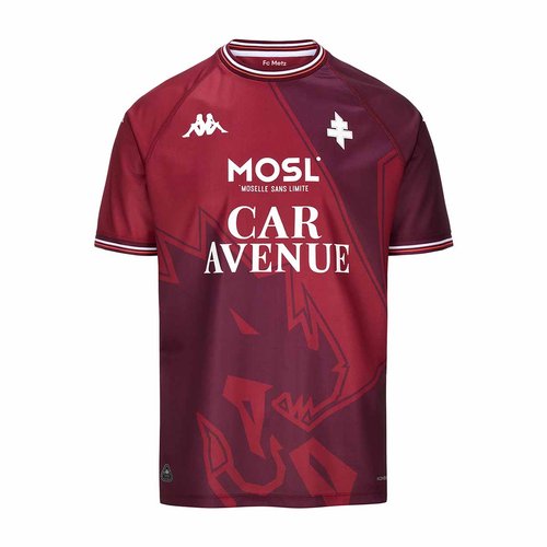 Maillot de football enfant kombat home fc metz rouge Kappa La Redoute