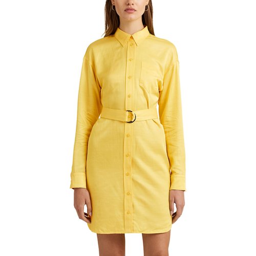 Robe chemise jaune outlet
