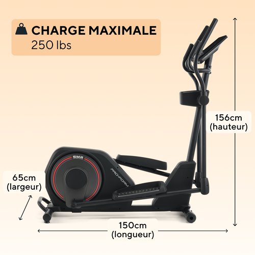 Vélo Elliptique Professionnel Moovyoo Legend II – Fitness à Domicile Avec écran Tactile