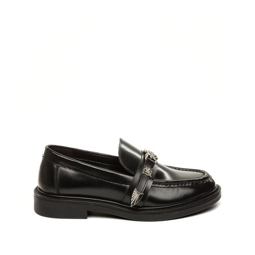 Mocassins en cuir lazarus noir Steve Madden La Redoute