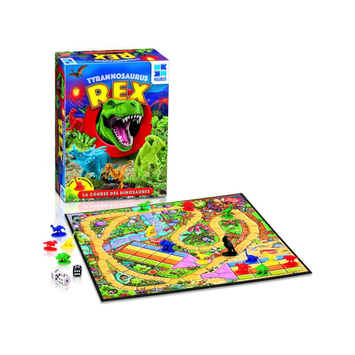 Gioco Da Tavolo Tyrannosaurus Rex - Corsa Con Dinosauri Per Bambini Da 6 Anni - Foto 9