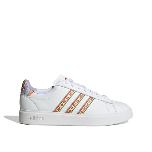 Adidas court set leather trainers ladies shop