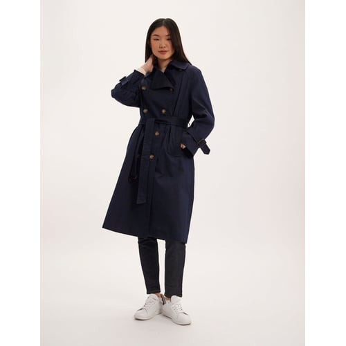 Trench-coat Ines De La Fressange Taille 42 - Gris, Occasion Très Bon état