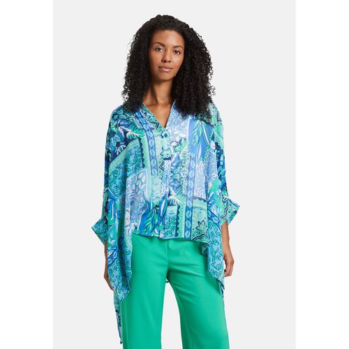 Blouse tunique a manches chauve souris bleu vert Betty Barclay La Redoute