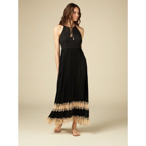Robe longue avec jupe plissée sale