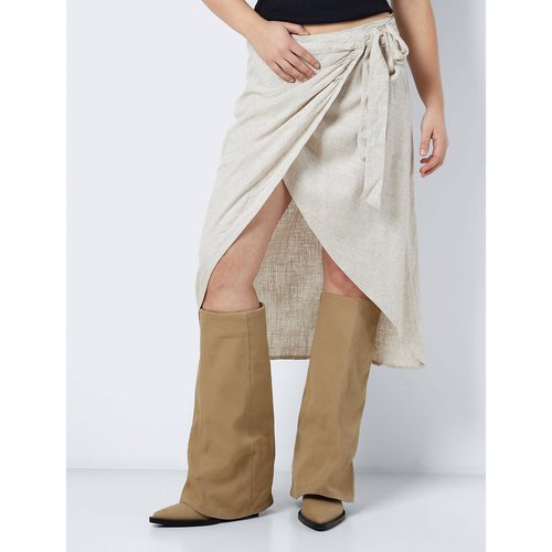 Jupe portefeuille beige sale