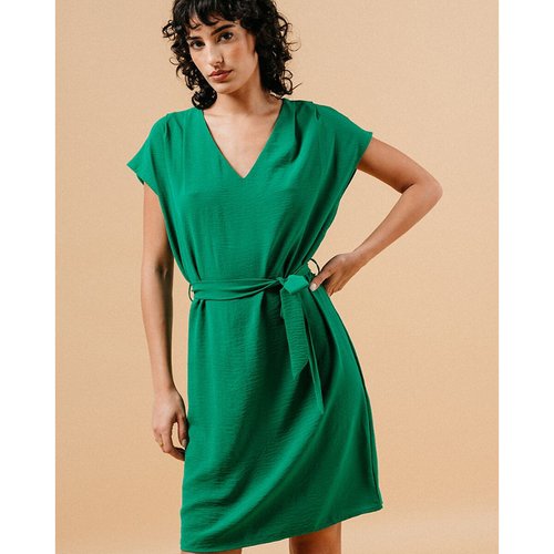 Robe col v marilou vert Grace Mila La Redoute