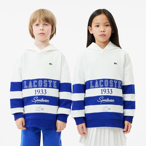 Sweatshirt a capuche blanc x5v Lacoste La Redoute