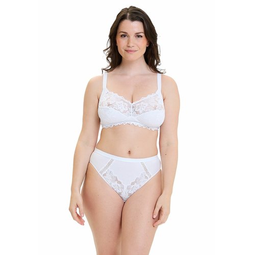 Sujetador Sin Aros Y Sin Tirantes CAMILLE Para Mujer - Color Blanco, Talla 105D, Cierre De Corchete