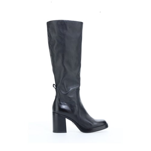 Bottes en cuir a talons bout carre noir Mjus La Redoute
