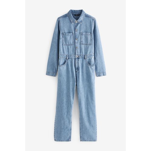 Combinaison en jean coupe classique bleu moyen Next La Redoute