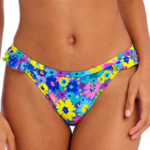 Bas de maillot de bain fleuri a volants garden disco bleu multi Freya Swim La Redoute