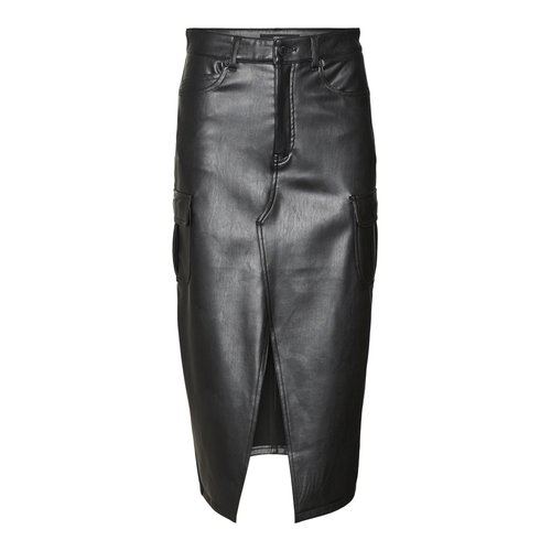 Jupe vmveri taille haute jupe longue black Vero Moda La Redoute