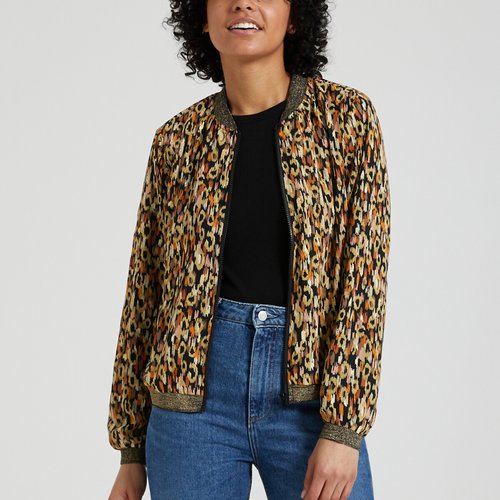 Bomber imprime imprime beige Only La Redoute