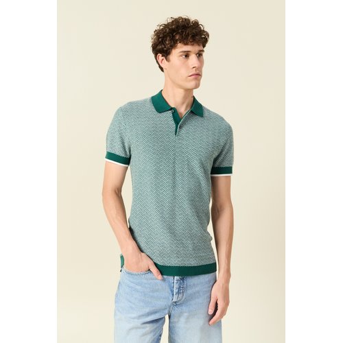 Polo manches courtes vert fonce Bonobo La Redoute
