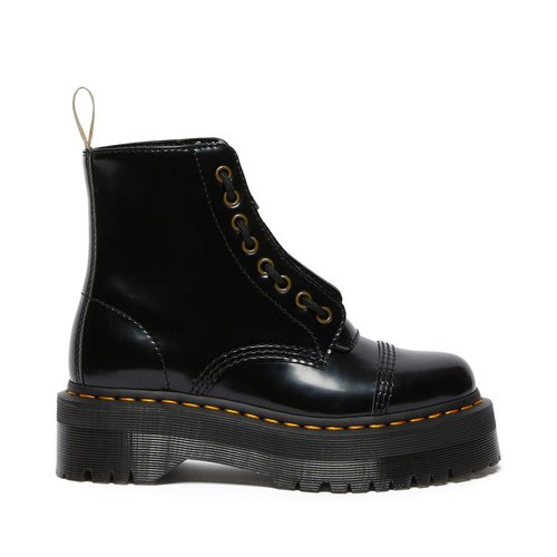 Sinclair vegan ankle boots black patent Dr. Martens La Redoute