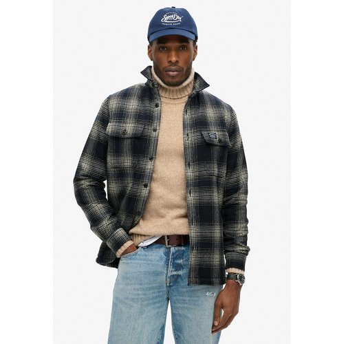 Superdry flannel jacket cheap