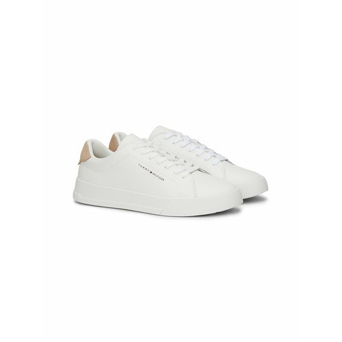 Court essential trainers in grained leather Tommy Hilfiger La Redoute