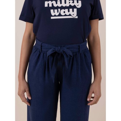Pantalon de grossesse en lin ali marine Envie De Fraise La Redoute