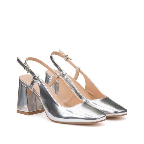 Mirrored Slingback Heels