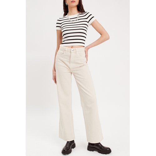 Jean taille haute cache cache top