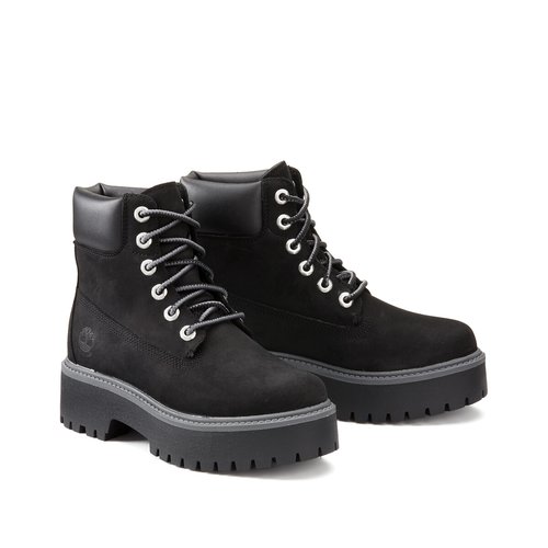 Black high timberland boots discount
