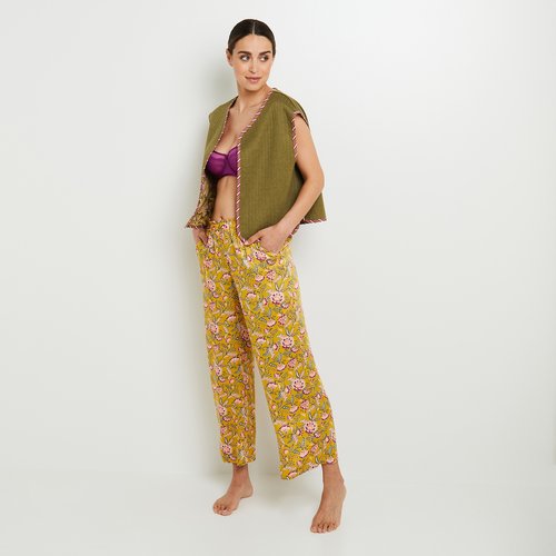 Pantalon pyjama fabuleuse multico jaune Rougegorge Lingerie La Redoute