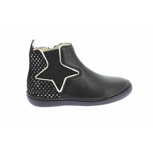 Kids kick popstar chelsea boots in leather black Kickers La Redoute