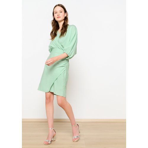 Robe cache coeur unie vert menthe Lolaliza La Redoute