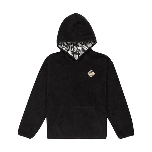 Fleece hoodie black Roxy La Redoute