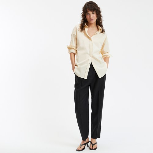 Linen cigarette trousers cheap