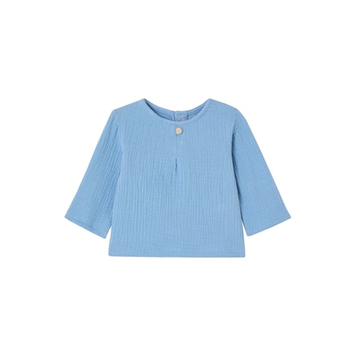 Chemise Tunique Femme Esprit En Coton Saumon - Taille 38, Manches Longues, Occasion Très Bon état