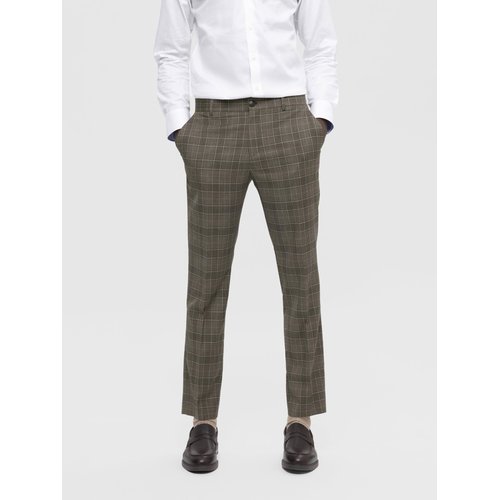 Pantalon de costume carreaux chinchilla 1 Selected Homme La Redoute
