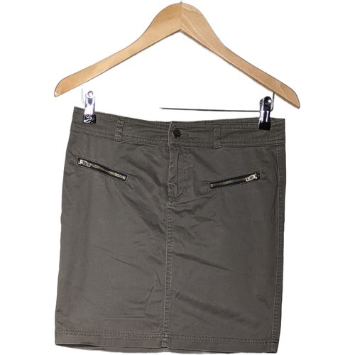 Jupe courte tres bon etat vert Camaieu La Redoute
