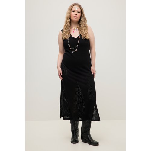 Robe en resille longueur maxi coupe loose noir Studio Untold La Redoute