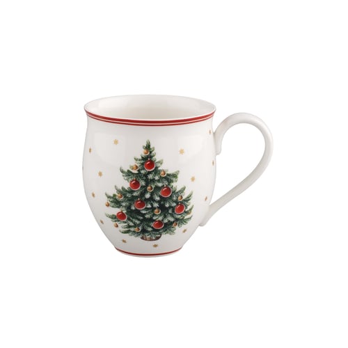 DUWAA Tasse Isotherme 500 Ml Acier Inoxydable Motif Arbre De Noël & Boule – Café Chaud/Froid 12h+
