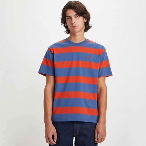 Camiseta levis azul y roja clearance