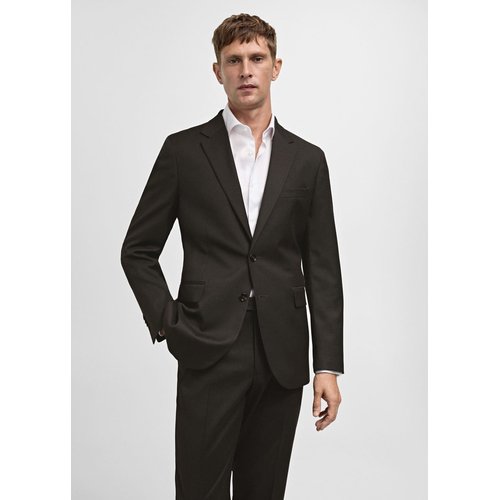 Veste costume slim fit tissu comfort stretch marron Mango Man La Redoute