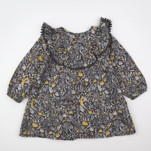 Robe grise et jaune outlet