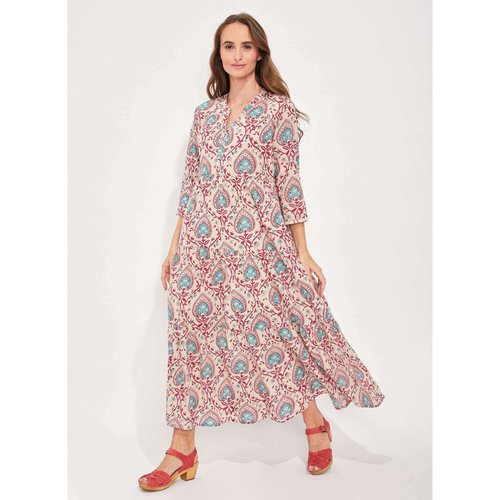 Robe longue imprimee voile de coton bio esprit boheme cataleya La Fiancee La Redoute