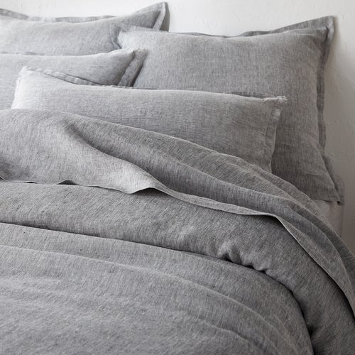 Linot plain 100% washed linen duvet cover La Redoute Interieurs
